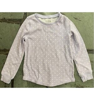 OshKosh Long Sleeve Shirt. Size 6/6X. Light Purple with White Dots.